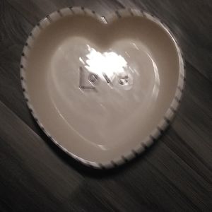 Heart shaped bowl from Bath and Bodyworks